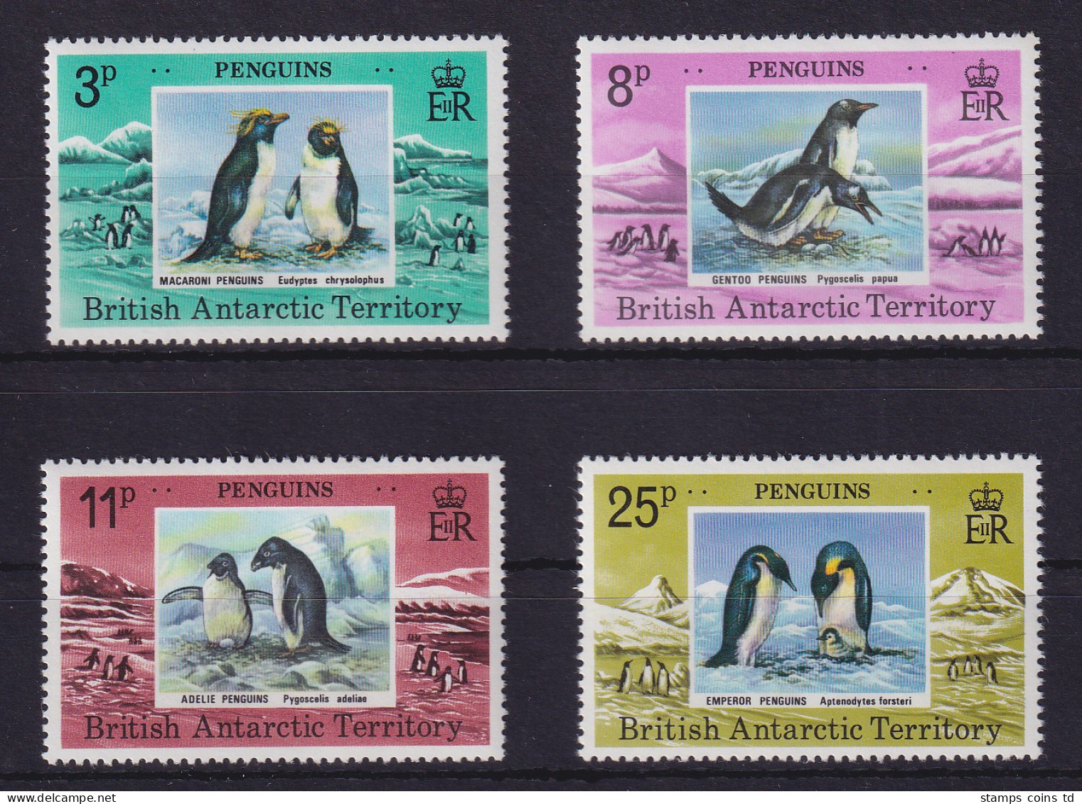 Britische Antarktis 1979 Pinguine Mi.-Nr. 74-77 Postfrisch ** - Sonstige & Ohne Zuordnung