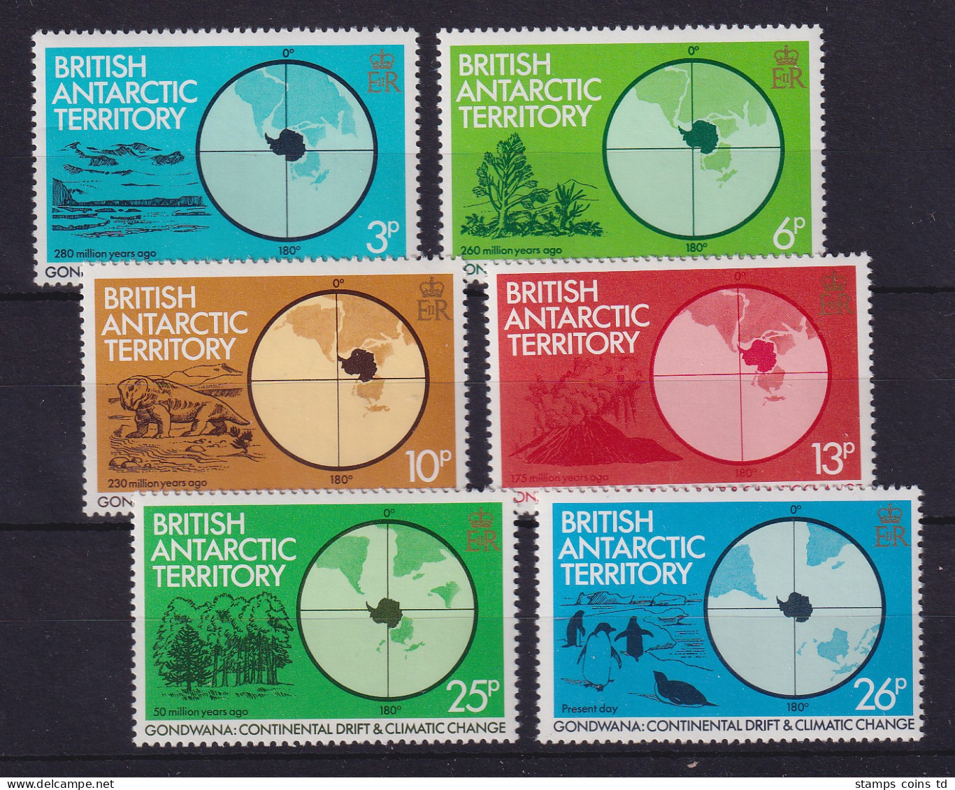 Britische Antarktis 1982 Gondwanaland Mi.-Nr. 88-90 Postfrisch ** - Other & Unclassified