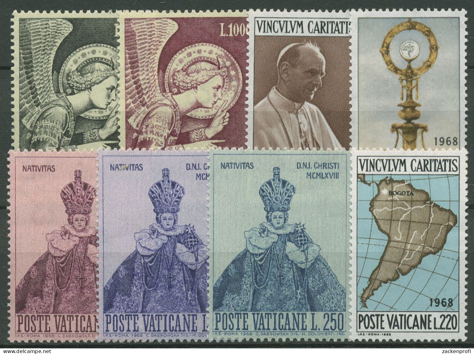 Vatikan 1968 Jahrgang Komplett (535/43) Postfrisch (SG99202) - Años Completos