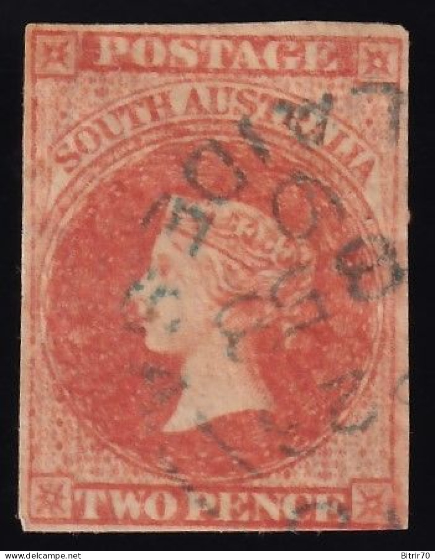 South Australia, 1855-59, 1 P. Rojo Claro. - Gebraucht