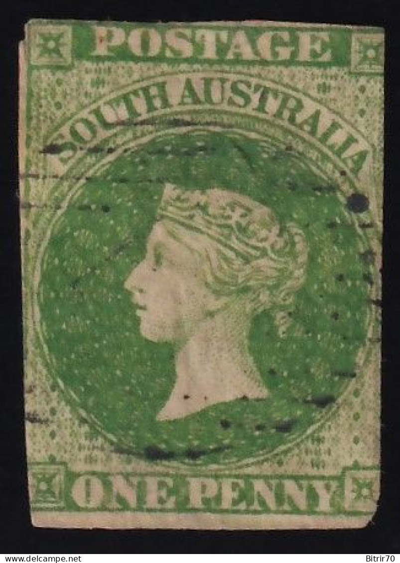 South Australia, 1855-59, 1 P. Verde - Gebruikt