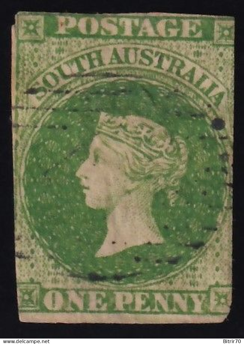 South Australia, 1855-59, 1 P. Verde - Gebraucht
