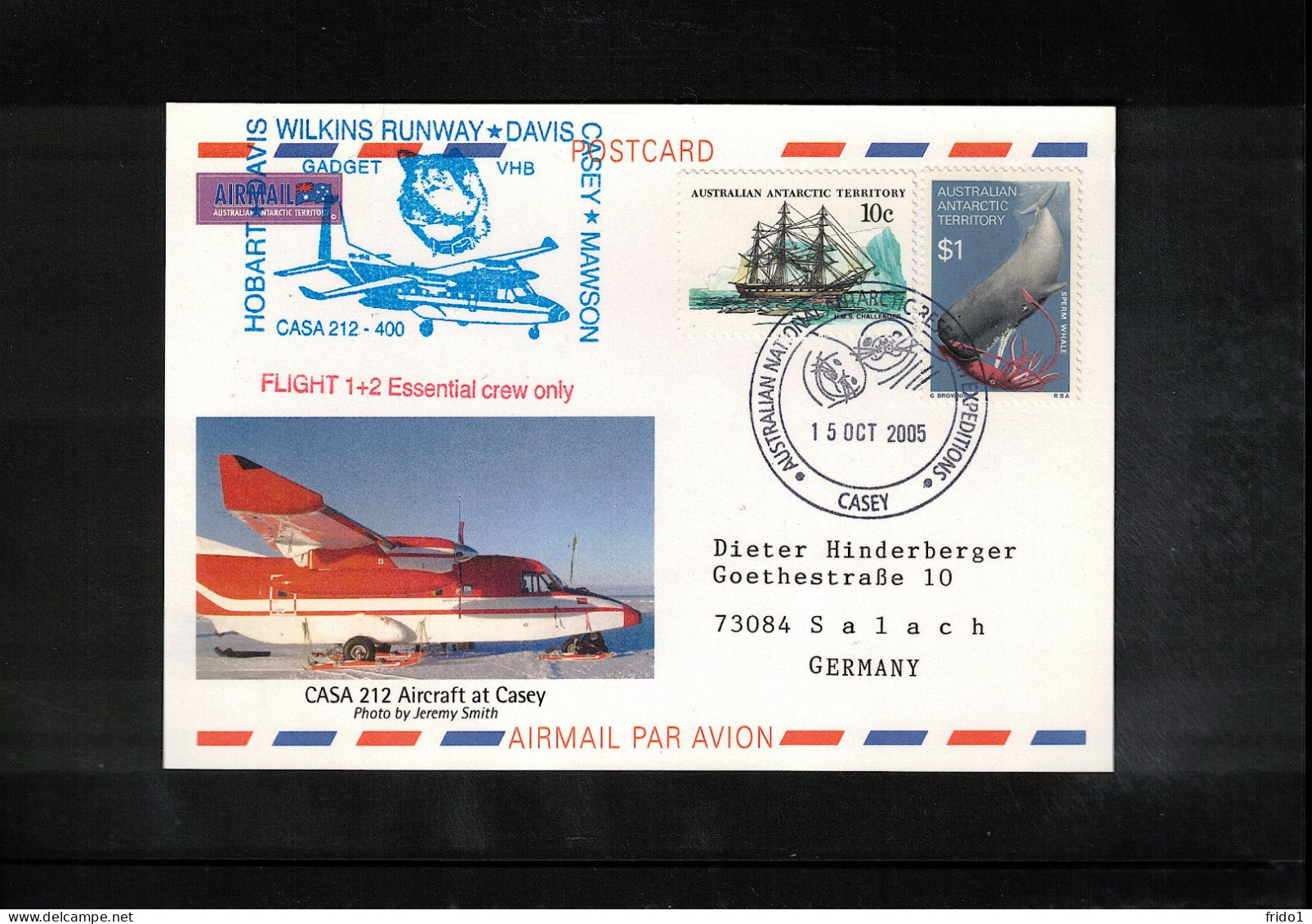 AAT 2005 Antarctica - Casey Station - Hobart - Australian Antarctic Stations Flights - Vuelos Polares