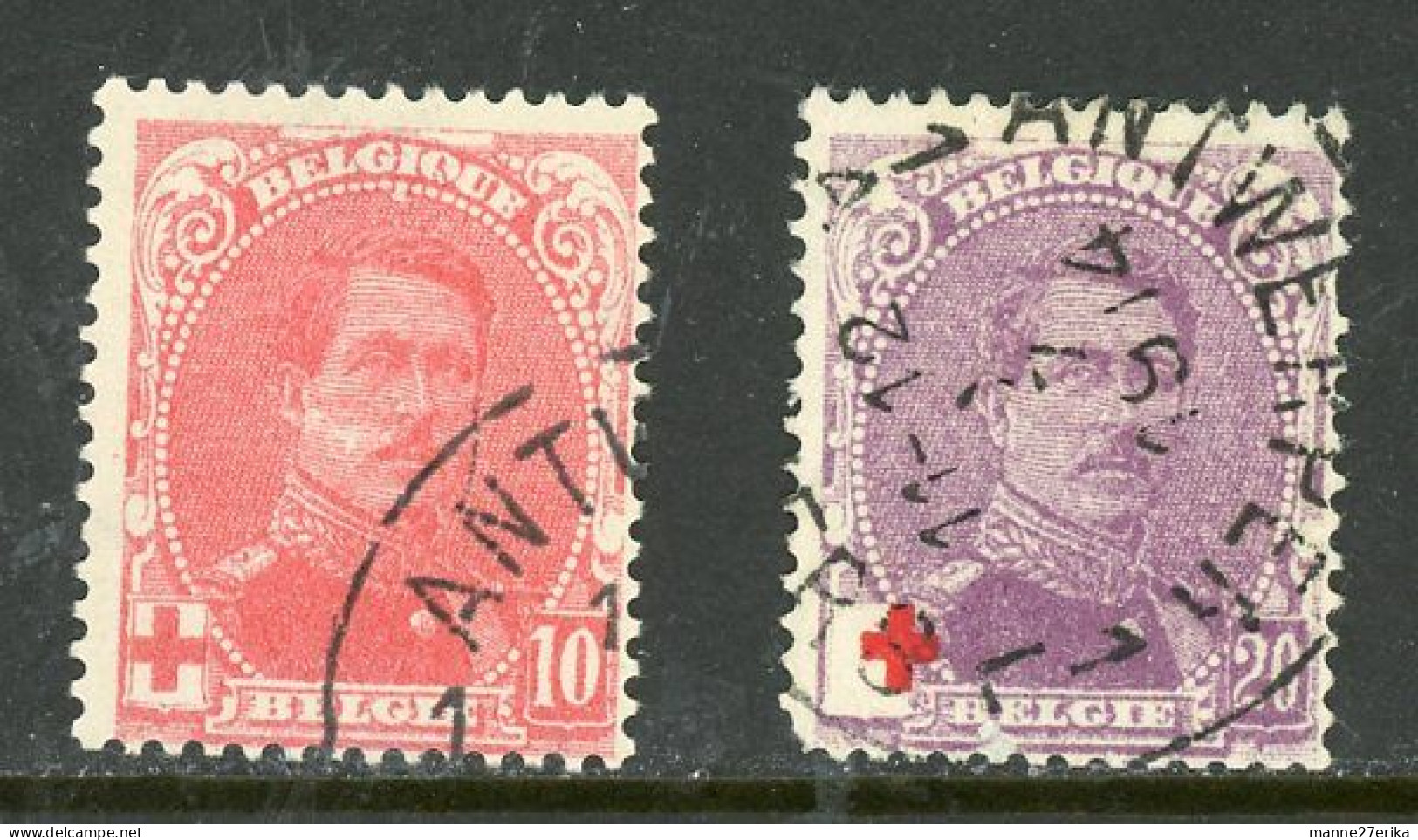 -Belgium-1914-" Charity Issue"  USED - 1914-1915 Red Cross