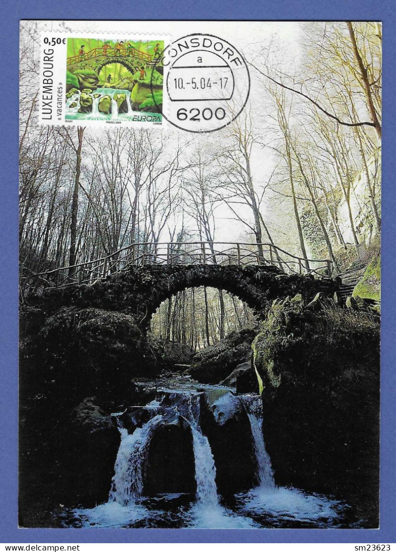 Luxembourg  2004  Mi.Nr. 1640 , EUROPA CEPT  Ferien / Vacanes - Maximum Card - Consdorf 10.-5.04 - 2004