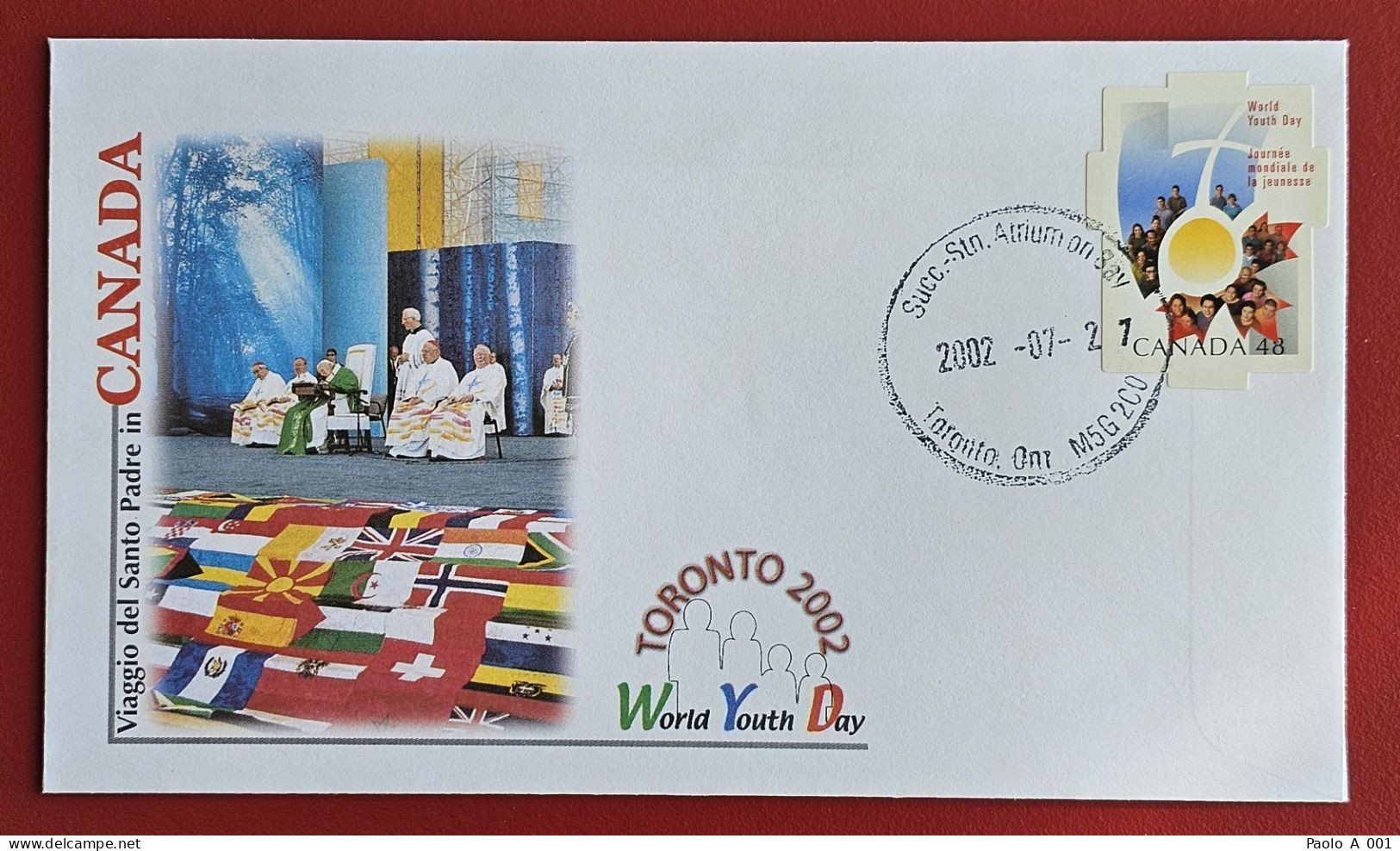 CANADA 2002 TORONTO VISIT POPE JOHN PAUL II WORLD YOUTH DAY VISITE DU PAPE JEAN PAUL II - Briefe U. Dokumente