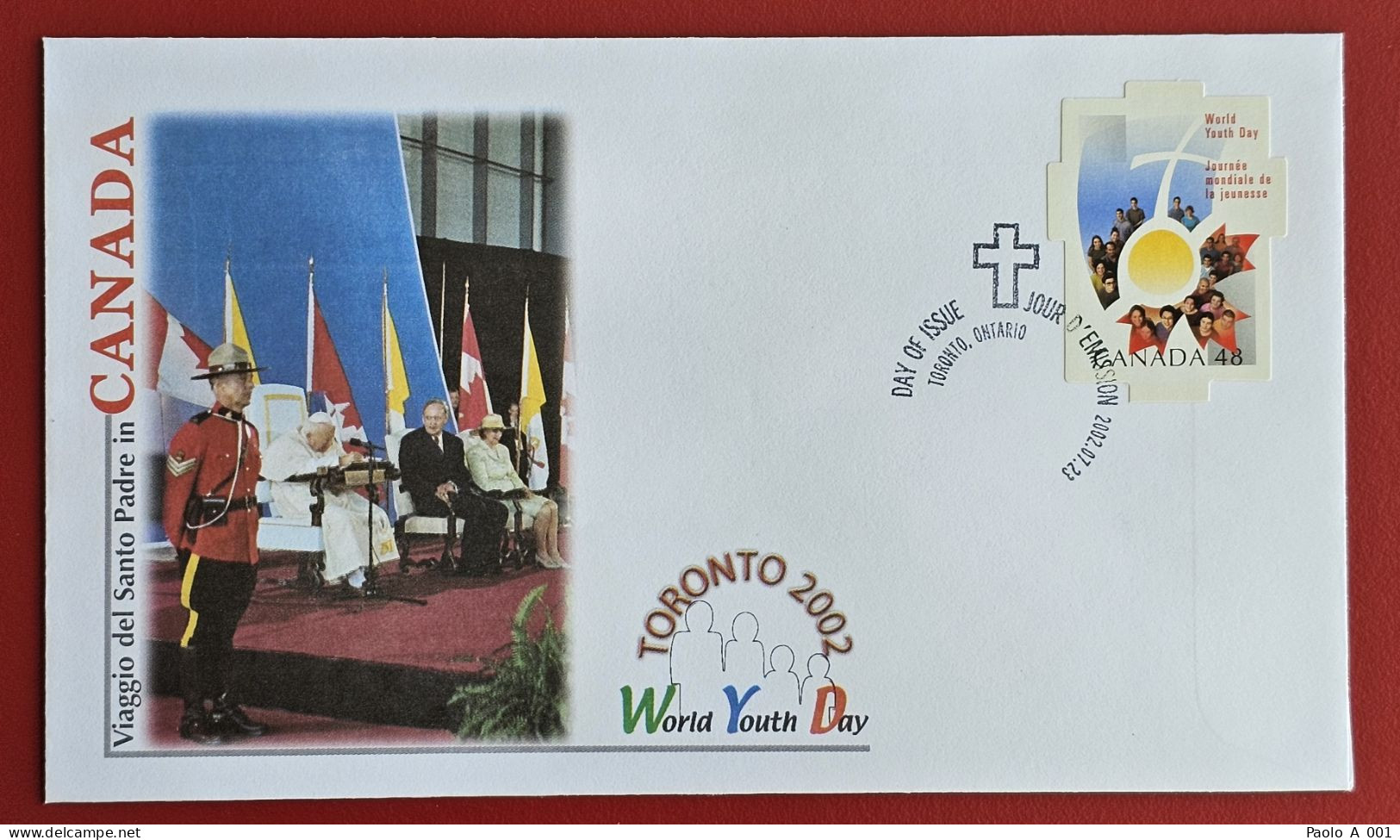 CANADA 2002 TORONTO VISIT POPE JOHN PAUL II WORLD YOUTH DAY VISITE DU PAPE JEAN PAUL II - Briefe U. Dokumente