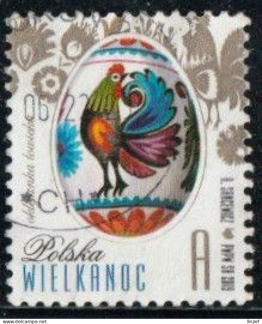 Pologne 2019 Yv. N°4686 - Oeuf De Pâques De La Région De Lowicz - Oblitéré - Used Stamps