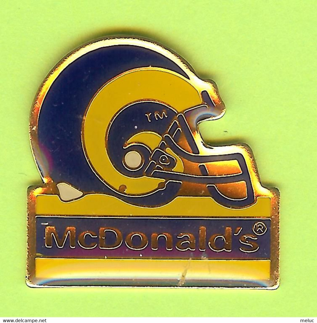 Pin's Mac Do McDonald's Los Angeles Rams Casque De Football - 2HH13 - McDonald's