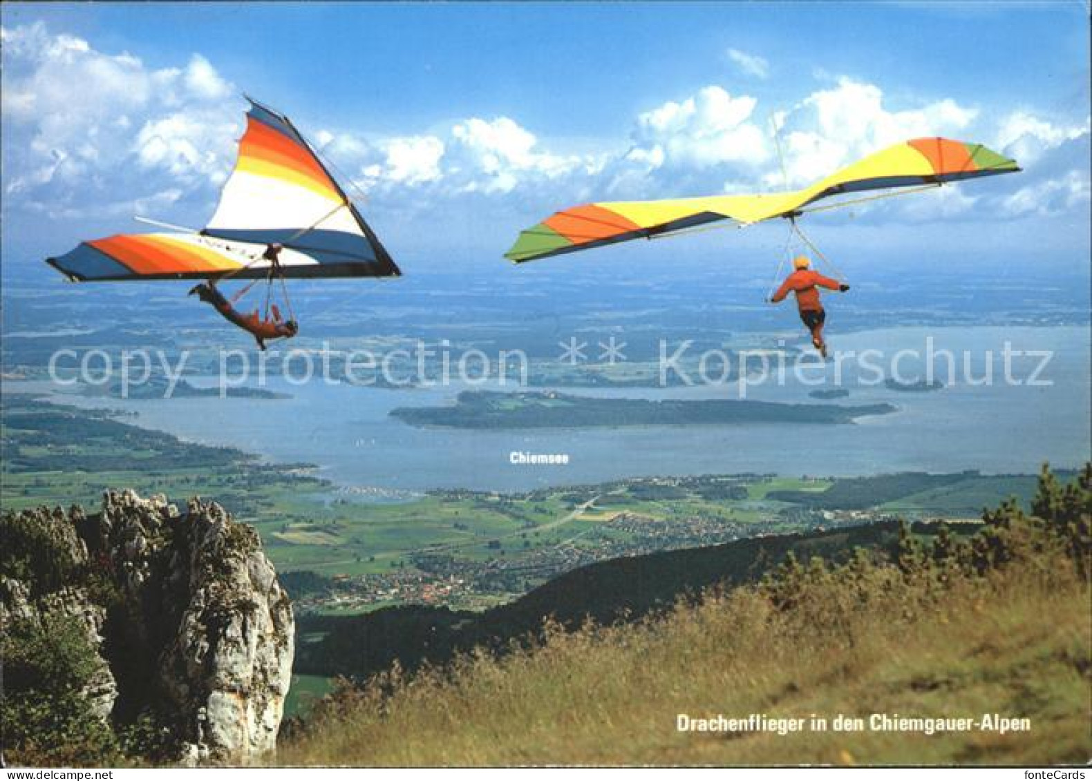 72148048 Drachenflug Drachenflieger Aschau Chiemgau  Flug - Parachutting