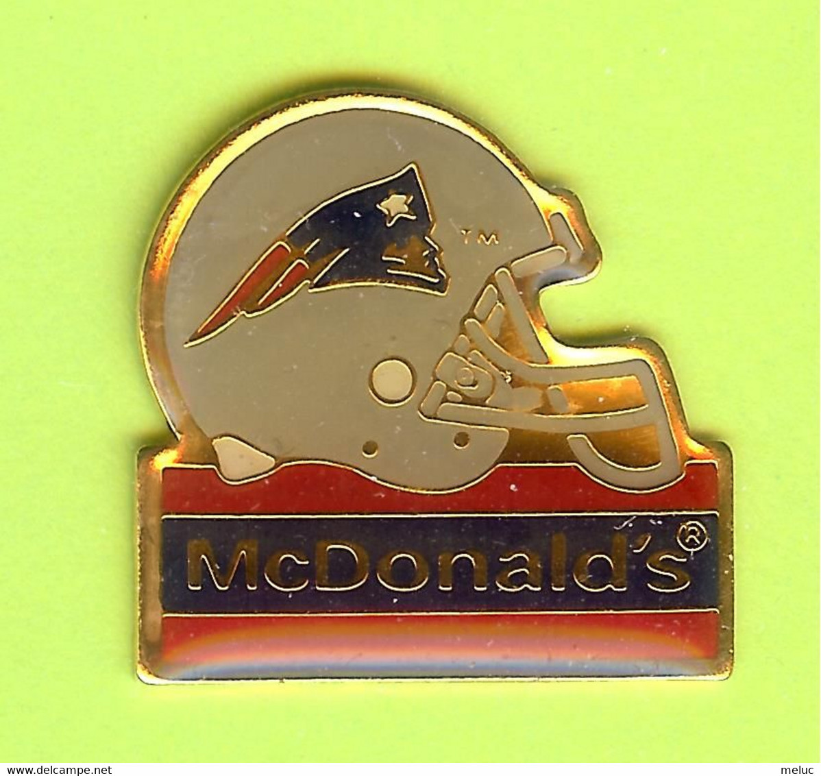 Pin's Mac Do McDonald's New England Patriots Casque De Football - 2HH15 - McDonald's