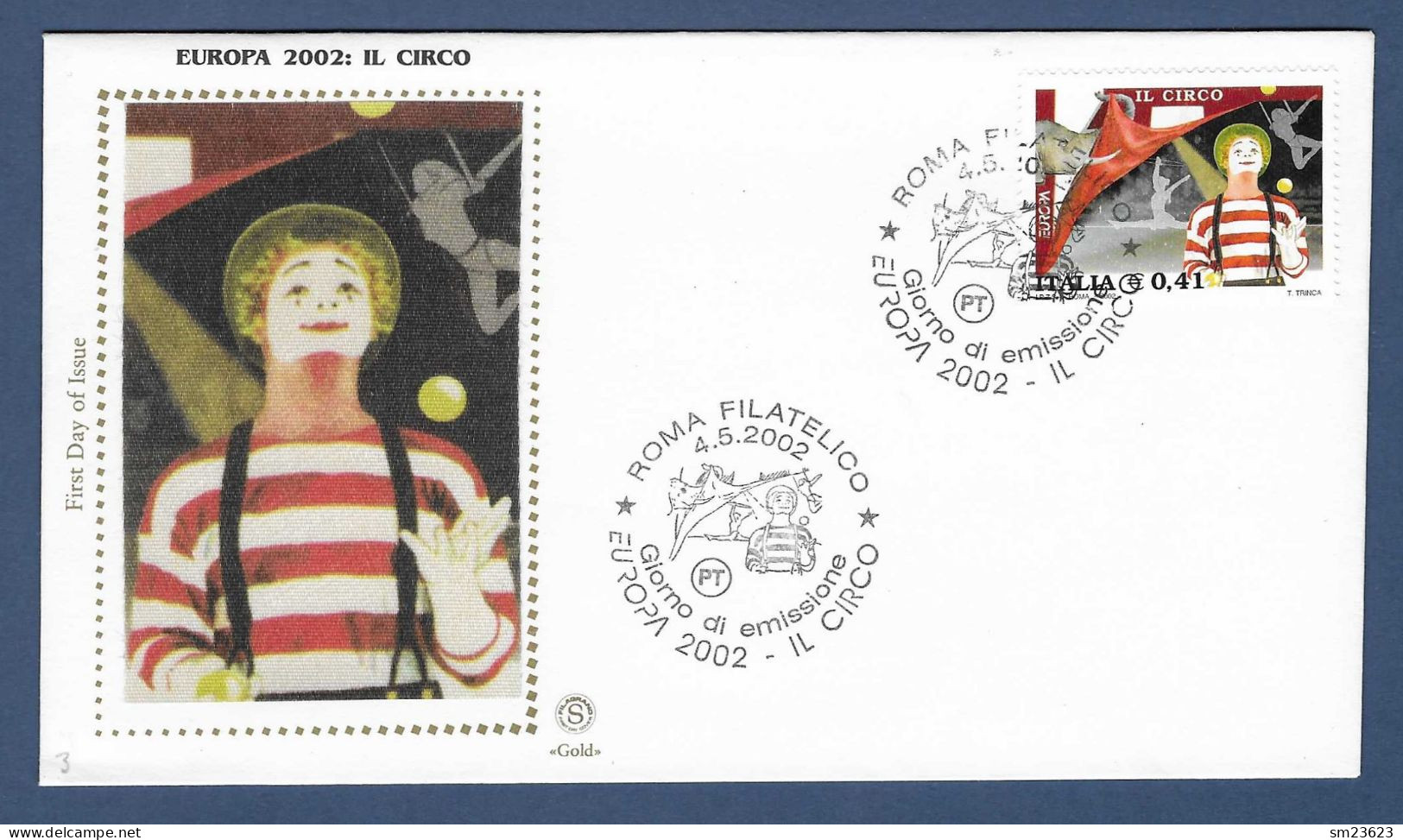 Italien / Italia  2002  Mi.Nr. 2842 , EUROPA CEPT Zirkus - FDC Roma 4.5.2002 - 2002