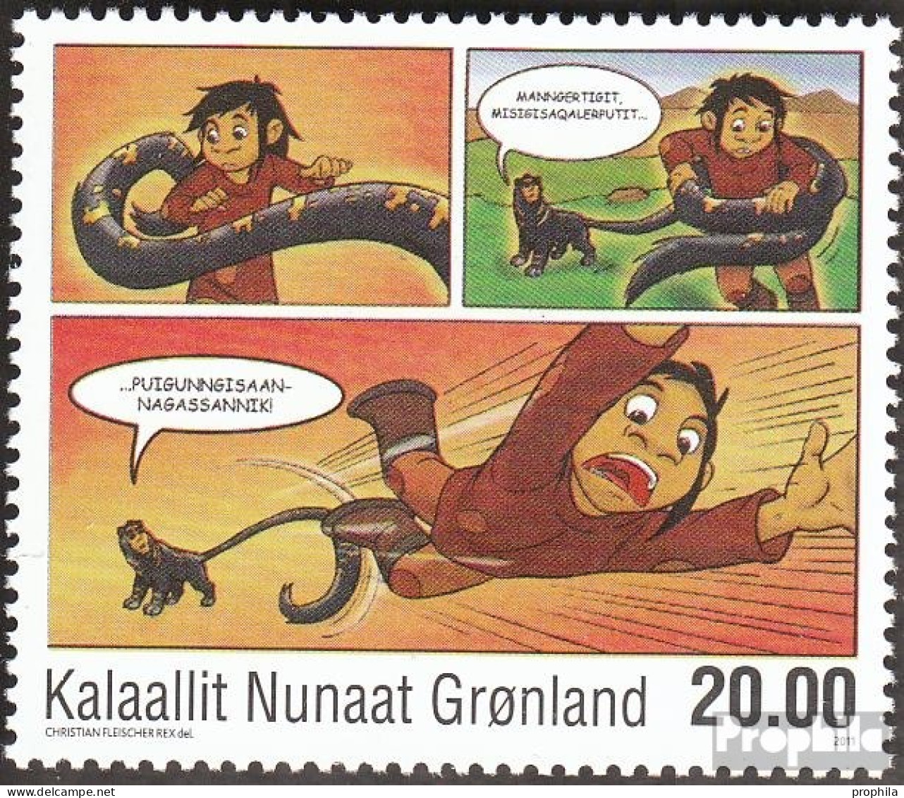 Dänemark - Grönland 589 (kompl.Ausg.) Postfrisch 2011 Grönländische Comics - Nuevos