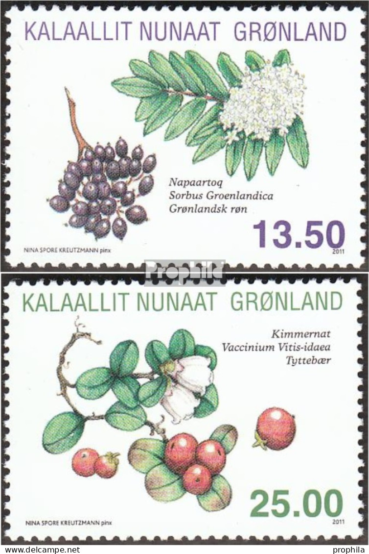 Dänemark - Grönland 583-584 (kompl.Ausg.) Postfrisch 2011 Einheimische Gewürzpflanzen - Nuevos