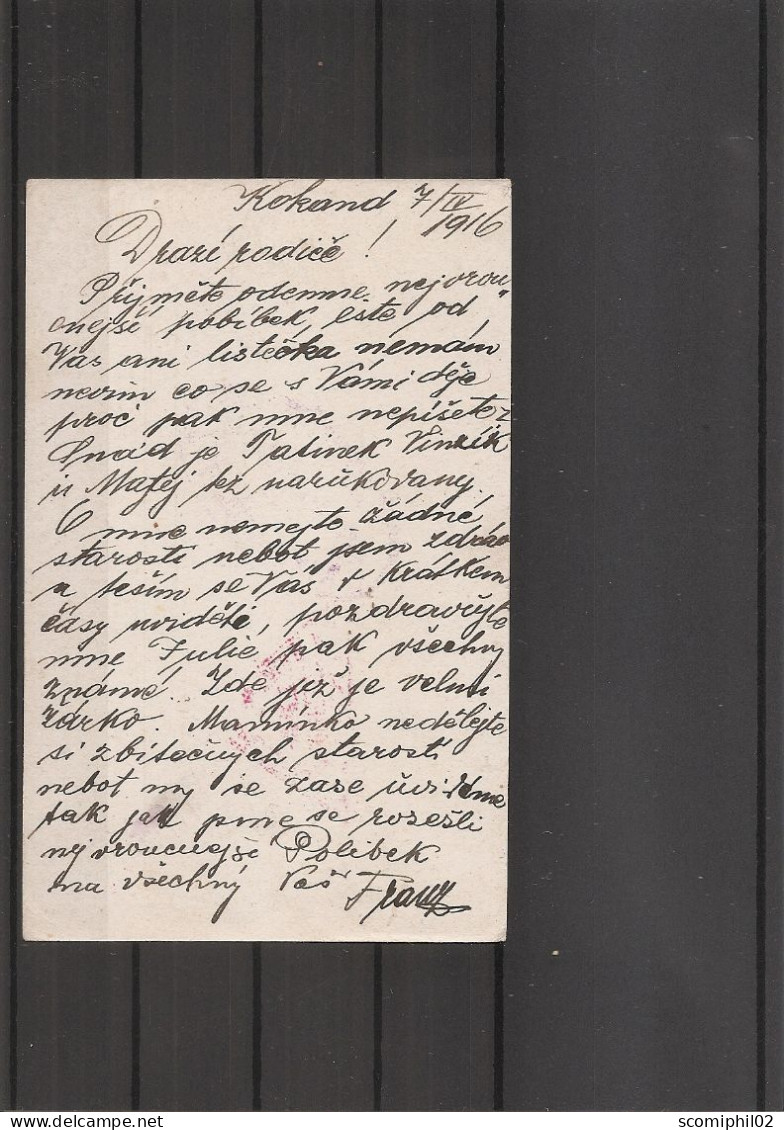 Russie ( CP En Censure De 1916 De Tachkent  Vers L'Autriche à Voir) - Lettres & Documents