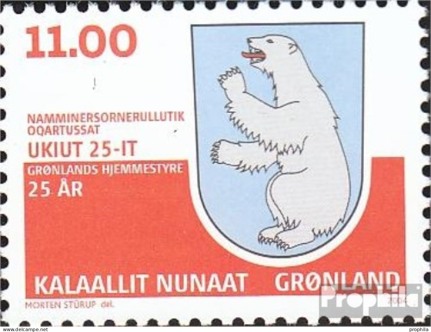 Dänemark - Grönland 412 (kompl.Ausg.) Postfrisch 2004 Innere Autonomie - Unused Stamps