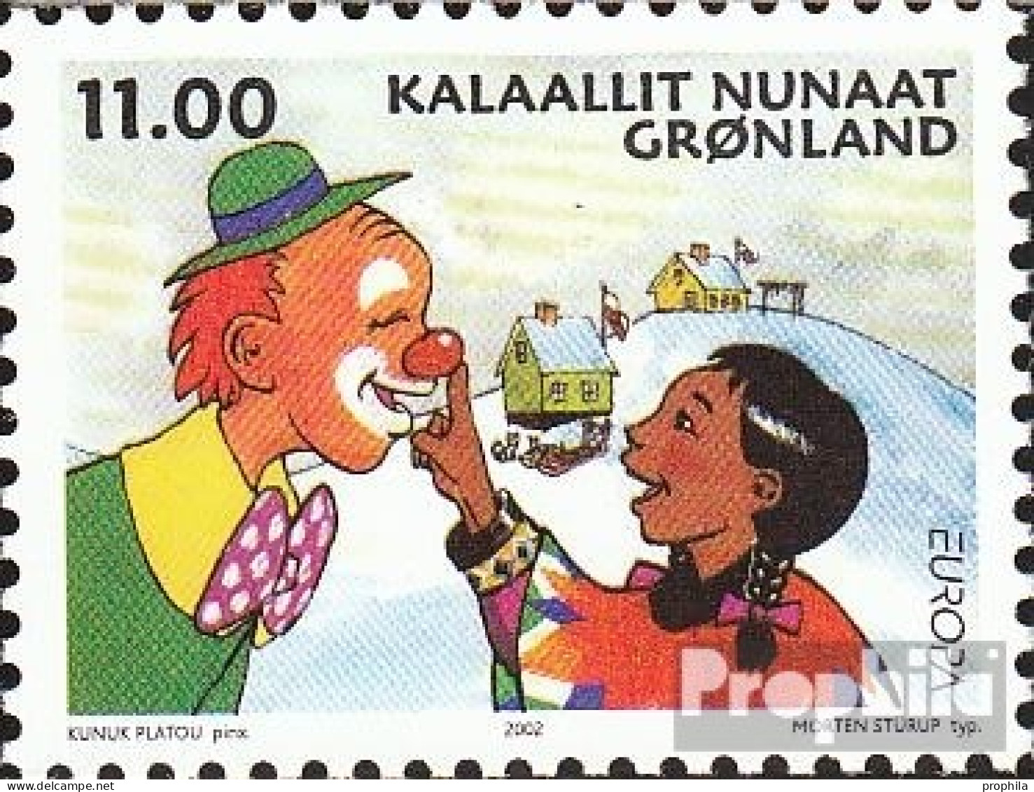 Dänemark - Grönland 385 (kompl.Ausg.) Postfrisch 2002 Europa: Zirkus - Neufs