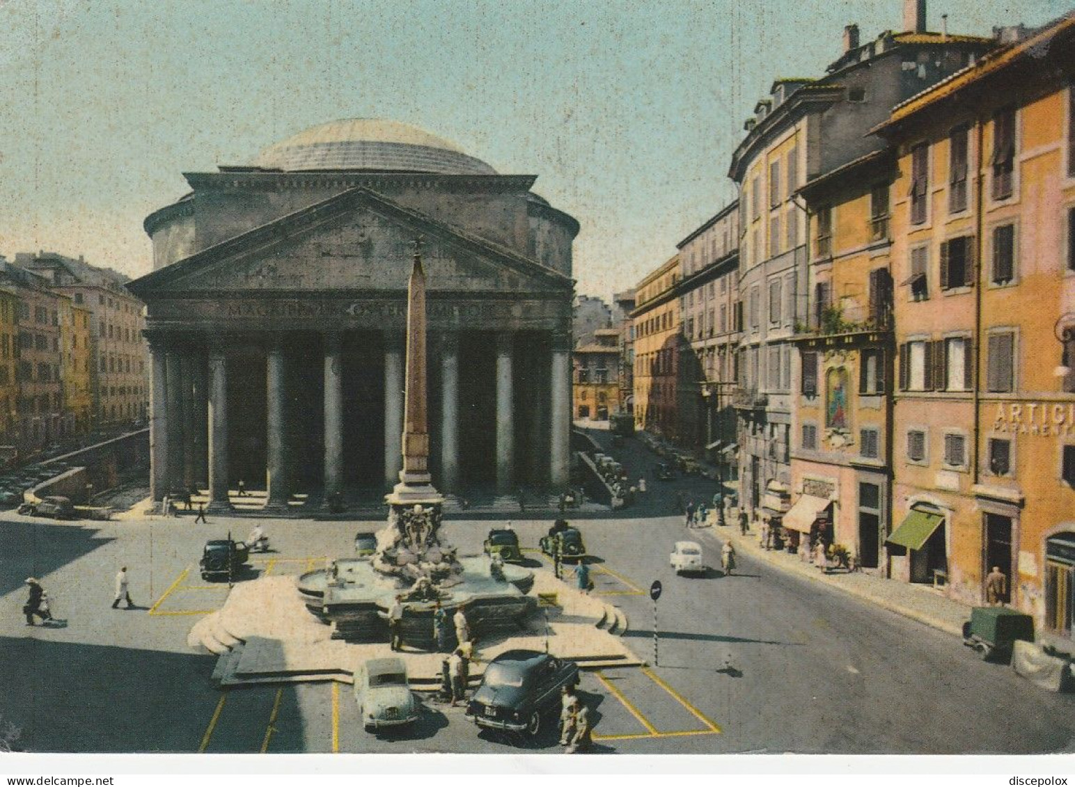 U5251 Roma - Il Pantheon - Auto Cars Voitures / Viaggiata 1966 - Pantheon