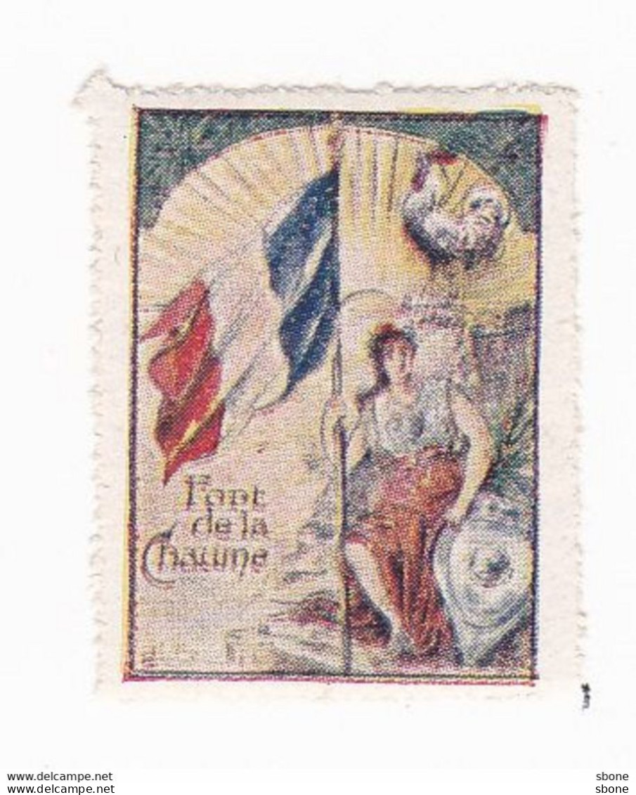 Vignette Militaire Delandre - Fort De La Chaume - Cruz Roja