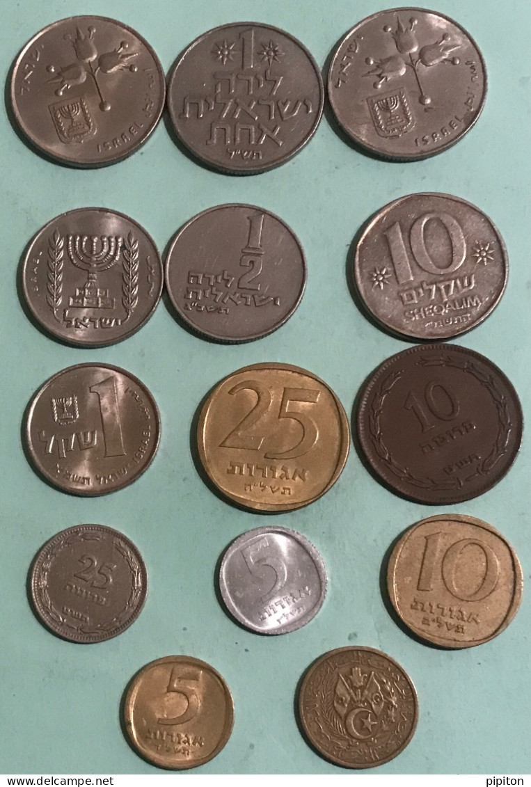 Israël Lot De 14 Pièces Variées - Israel