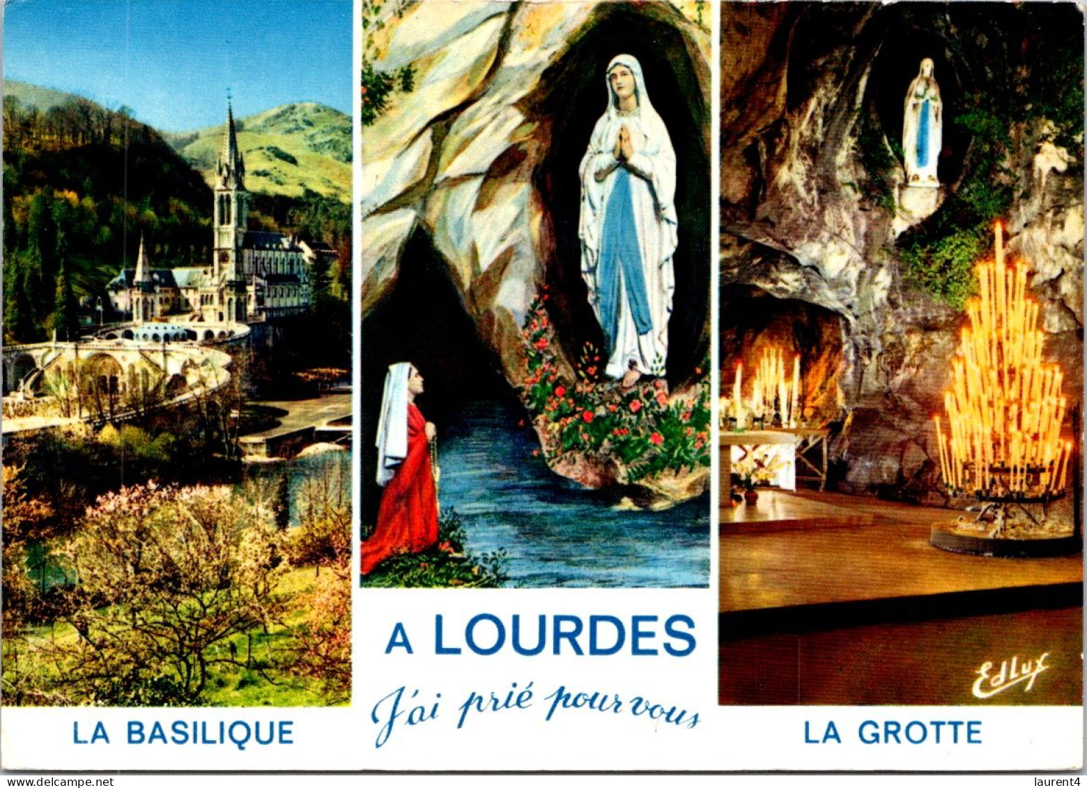 6-2-2024 (3 X 28) France - Lourdes (3 Postcard) - Luoghi Santi