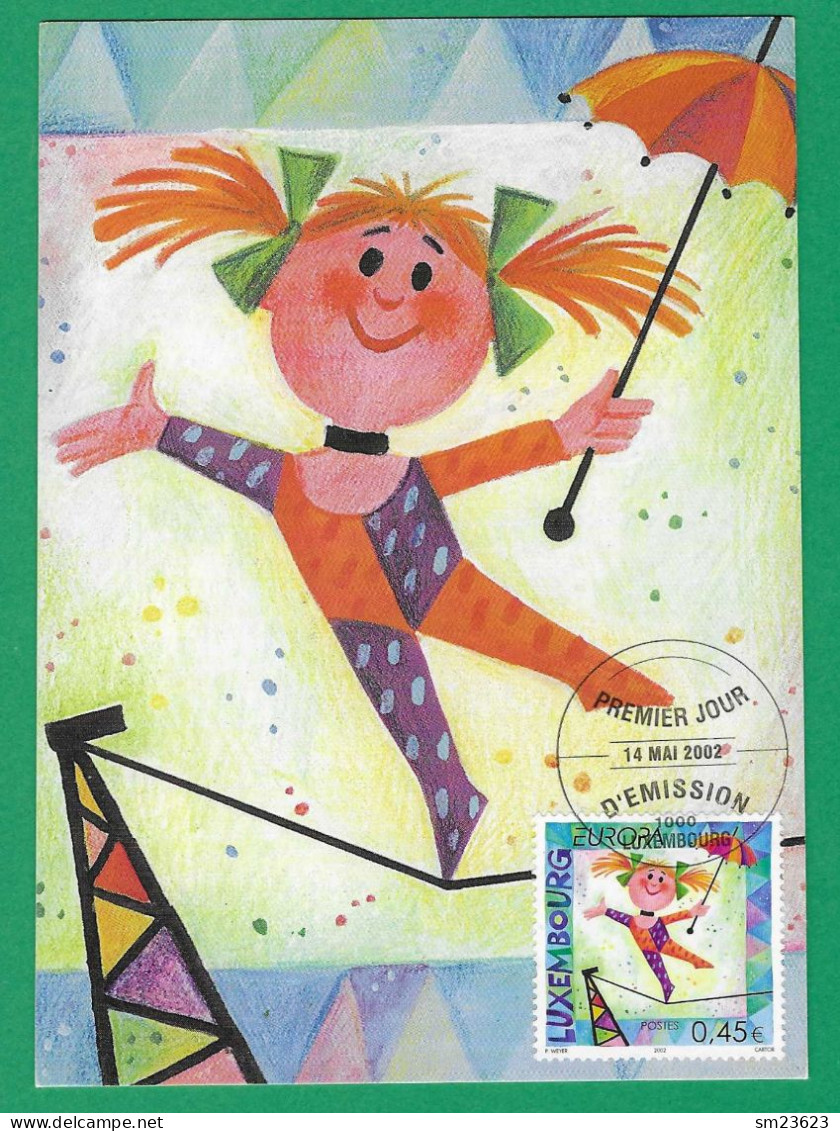 Luxembourg  2002  Mi.Nr. 1579 , EUROPA CEPT Zirkus - Maximum Card - Luxembourg 14 Mai 2002 - 2002