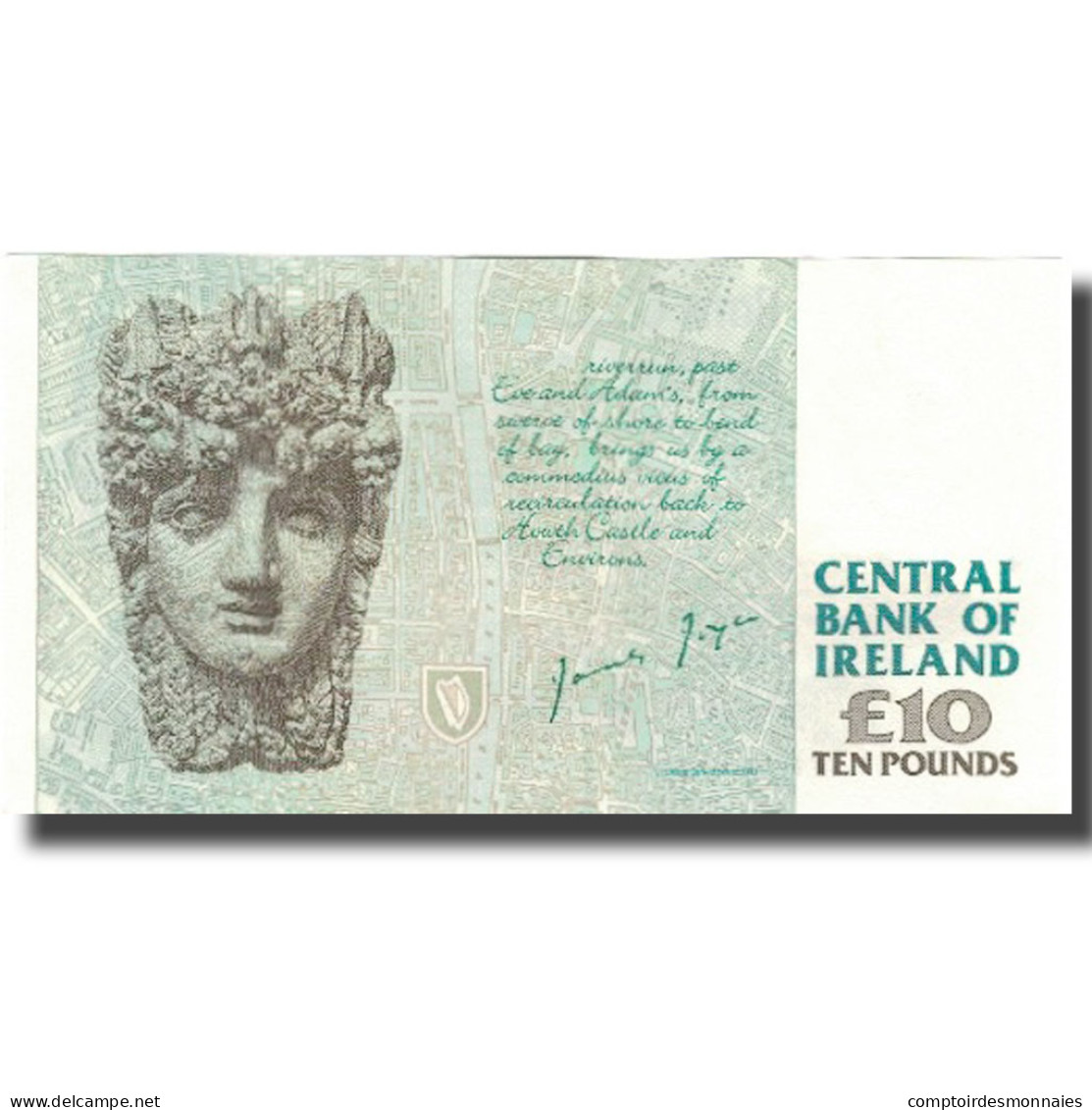 Billet, Ireland - Republic, 10 Pounds, Undated (1993-99), KM:76b, SUP+ - Irlande