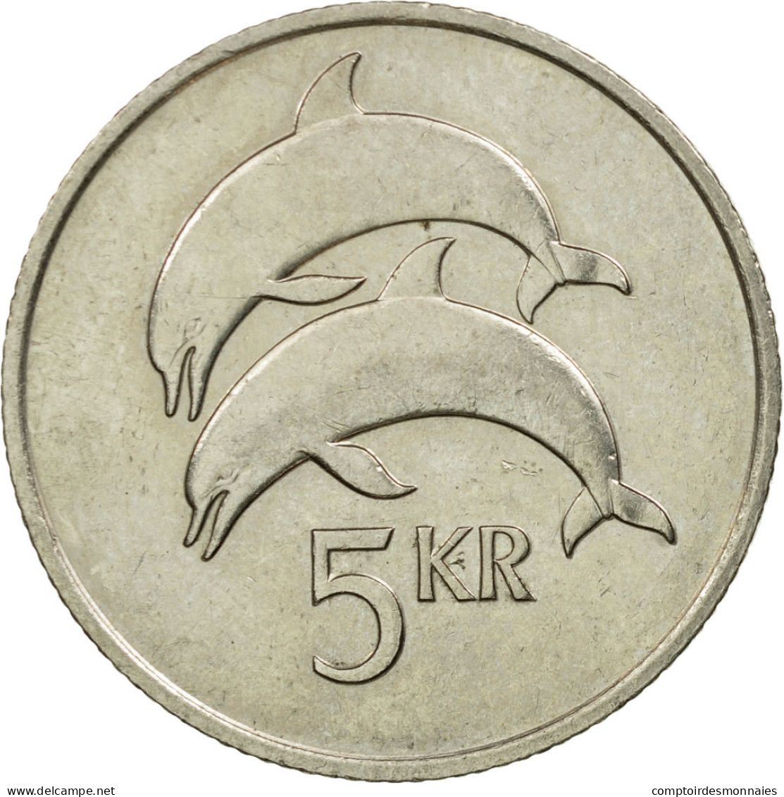 Monnaie, Iceland, 5 Kronur, 1981, TTB, Copper-nickel, KM:28 - Islandia