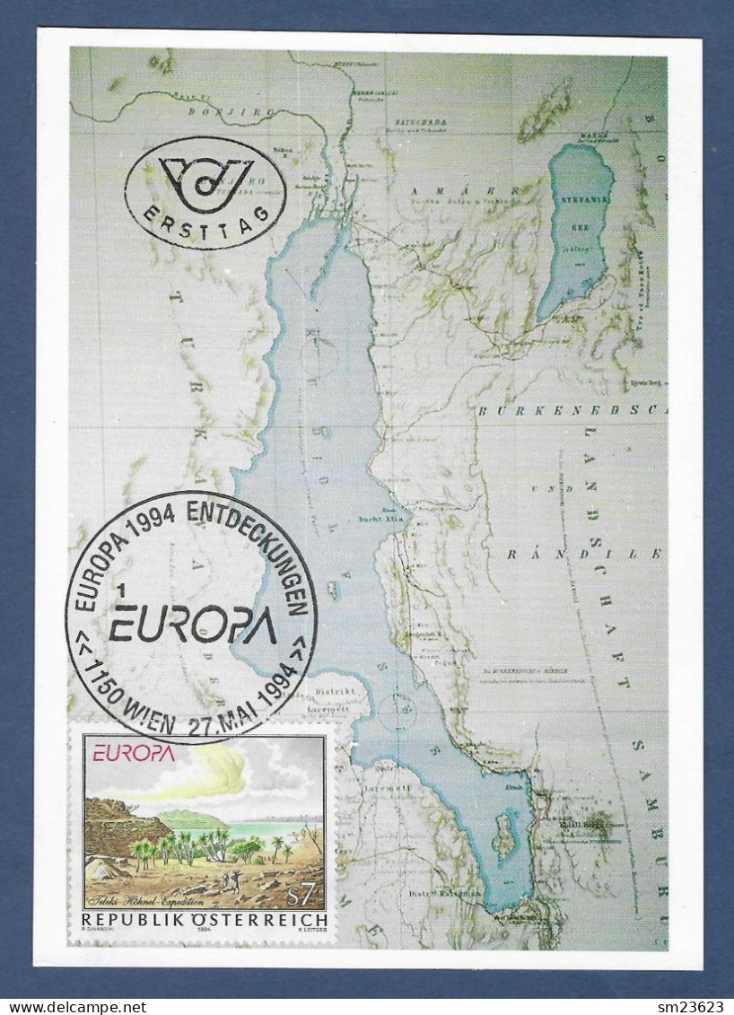 Österreich  1994  Mi.Nr. 2126 , EUROPA CEPT  Entdeckungen Und Erfindungen - Maximum Card - Wien 27.Mai 1994 - 1994