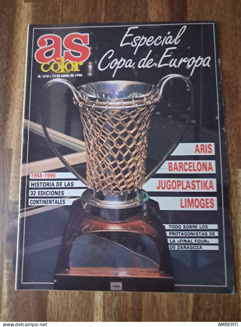 Copa Europa Baloncesto 89/90 As Color N218 1990 - Libros