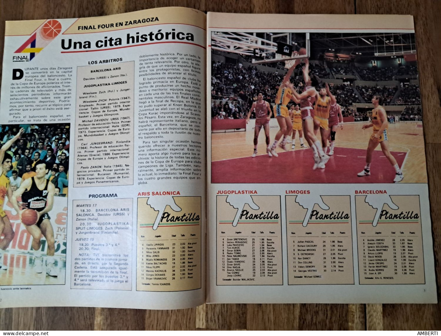 Copa Europa Baloncesto 89/90 As Color N218 1990 - Livres