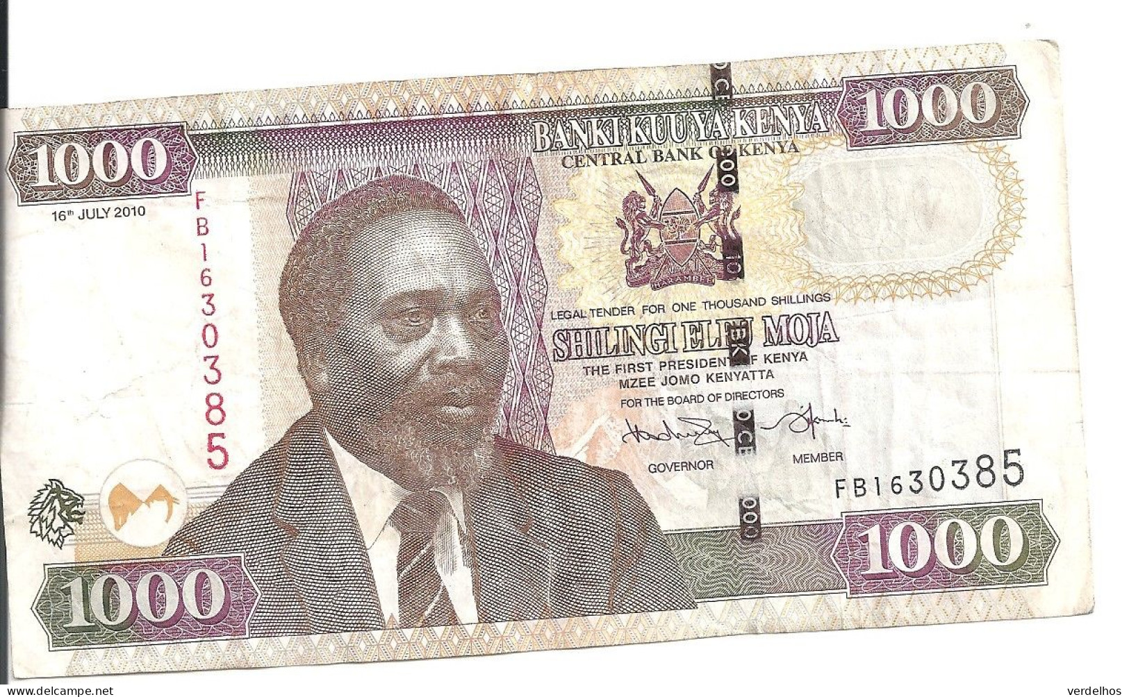 KENYA 1000 SHILLINGS 2010 VF P 51 E - Kenya