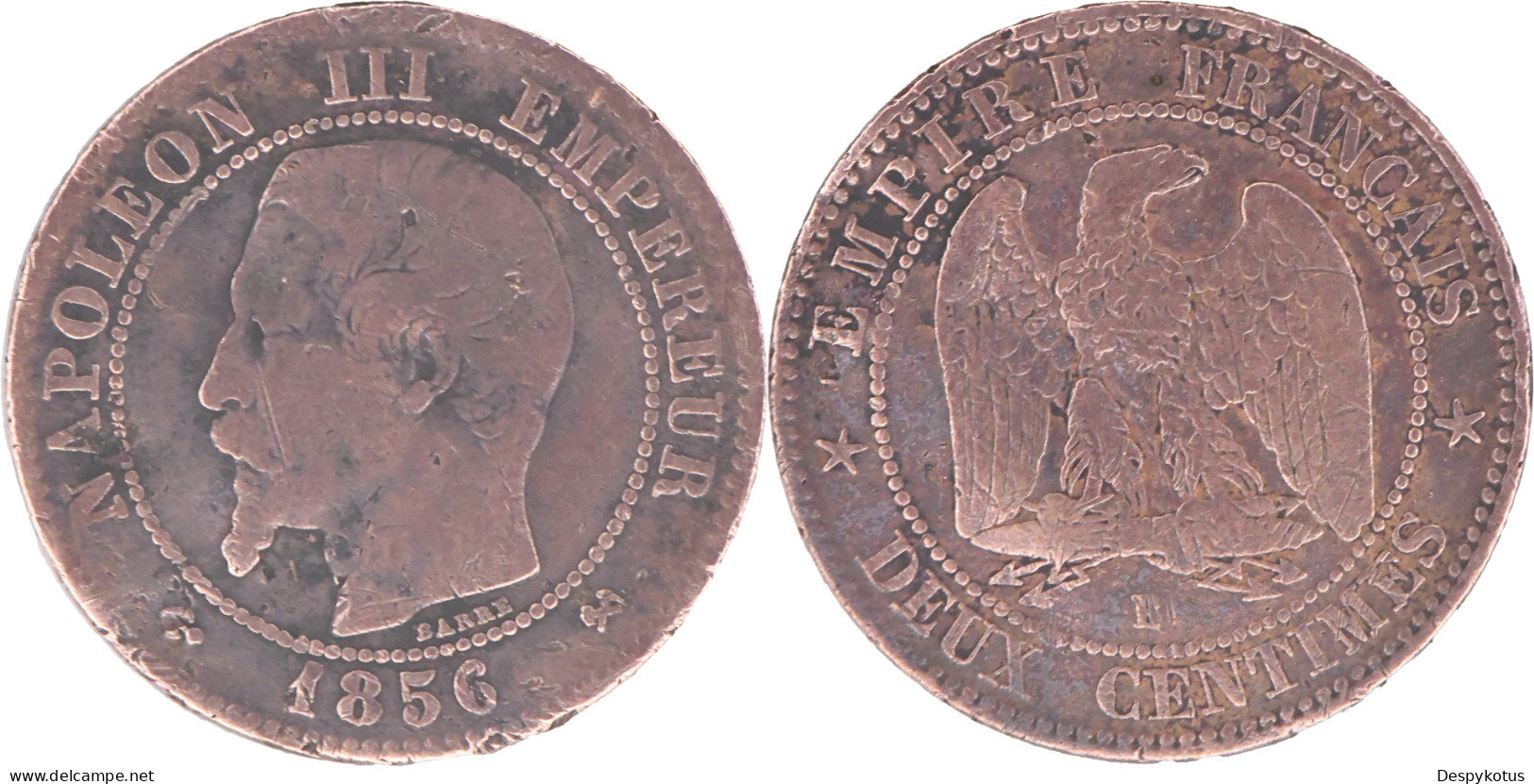 FRANCE - 1856 - DEUX CENTIMES - B - 18-102 - 2 Centimes