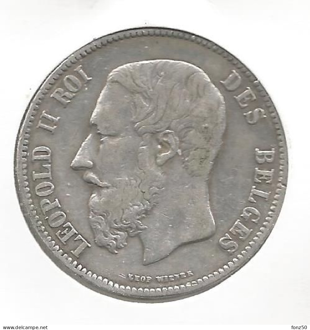 LEOPOLD II * 5 Frank1869 * Z.Fraai * Nr 12548 - 5 Frank