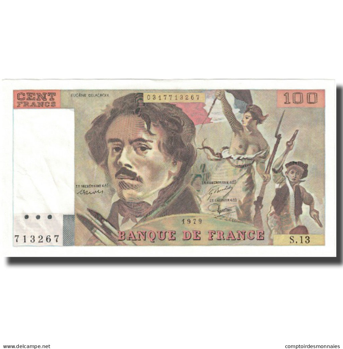 France, 100 Francs, Delacroix, 1978, NEUF, Fayette:69.2c, KM:154a - 100 F 1978-1995 ''Delacroix''