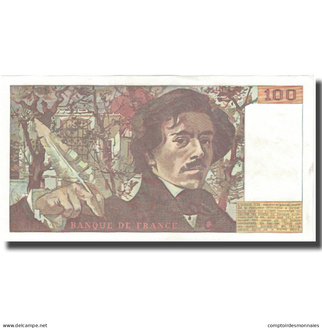 France, 100 Francs, Delacroix, 1978, NEUF, Fayette:69.2c, KM:154a - 100 F 1978-1995 ''Delacroix''