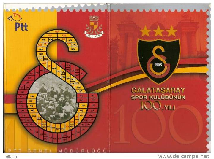 2005 TURKEY THE CENTENARY OF THE GALATASARAY SPORTS CLUB SPECIAL FOLDER (PORTFOLIO) - Ungebraucht