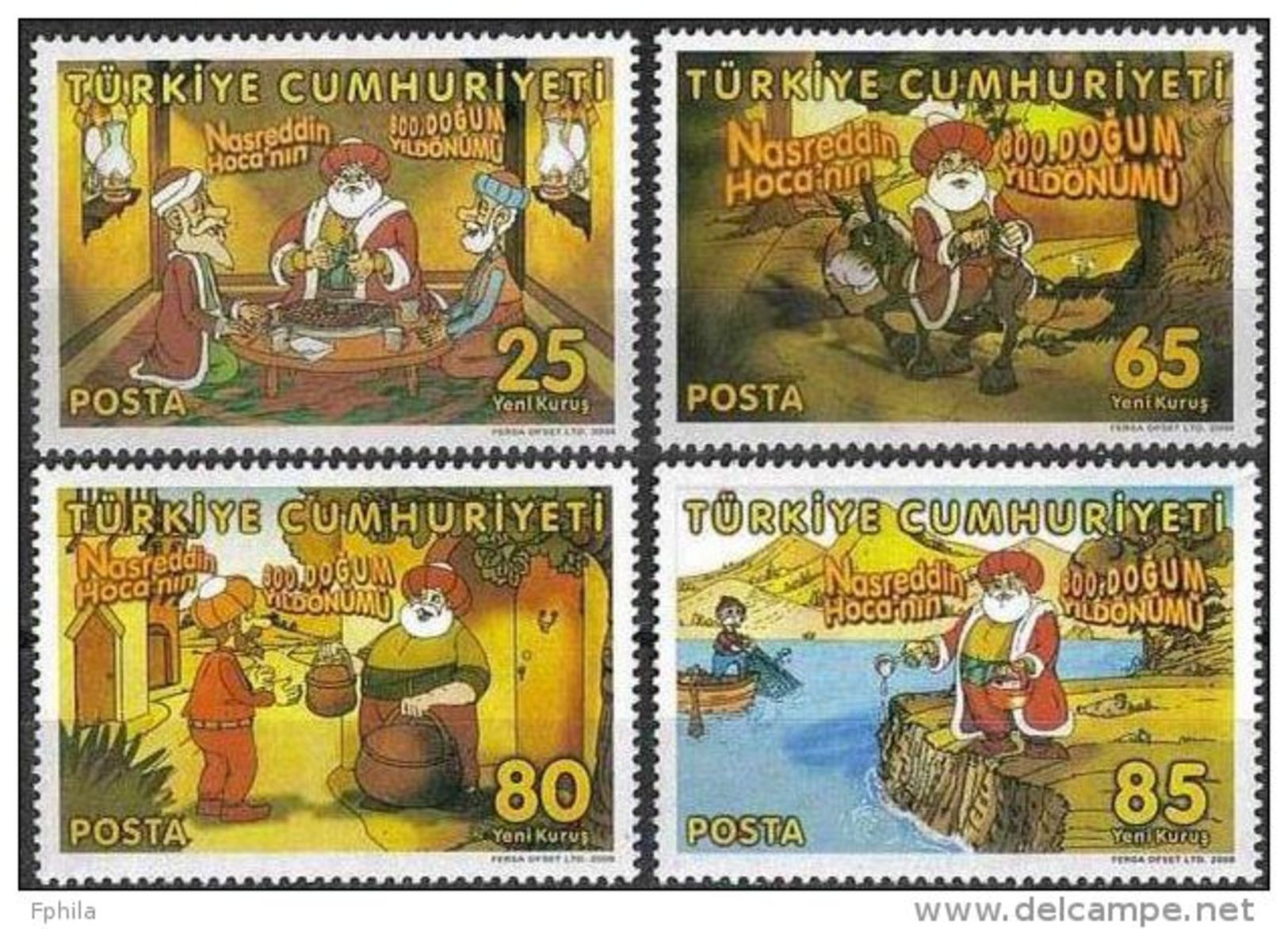 2008 TURKEY 800TH ANNIVERSARY OF NASREDDIN HODJA 'S BIRTH MNH ** - Nuovi