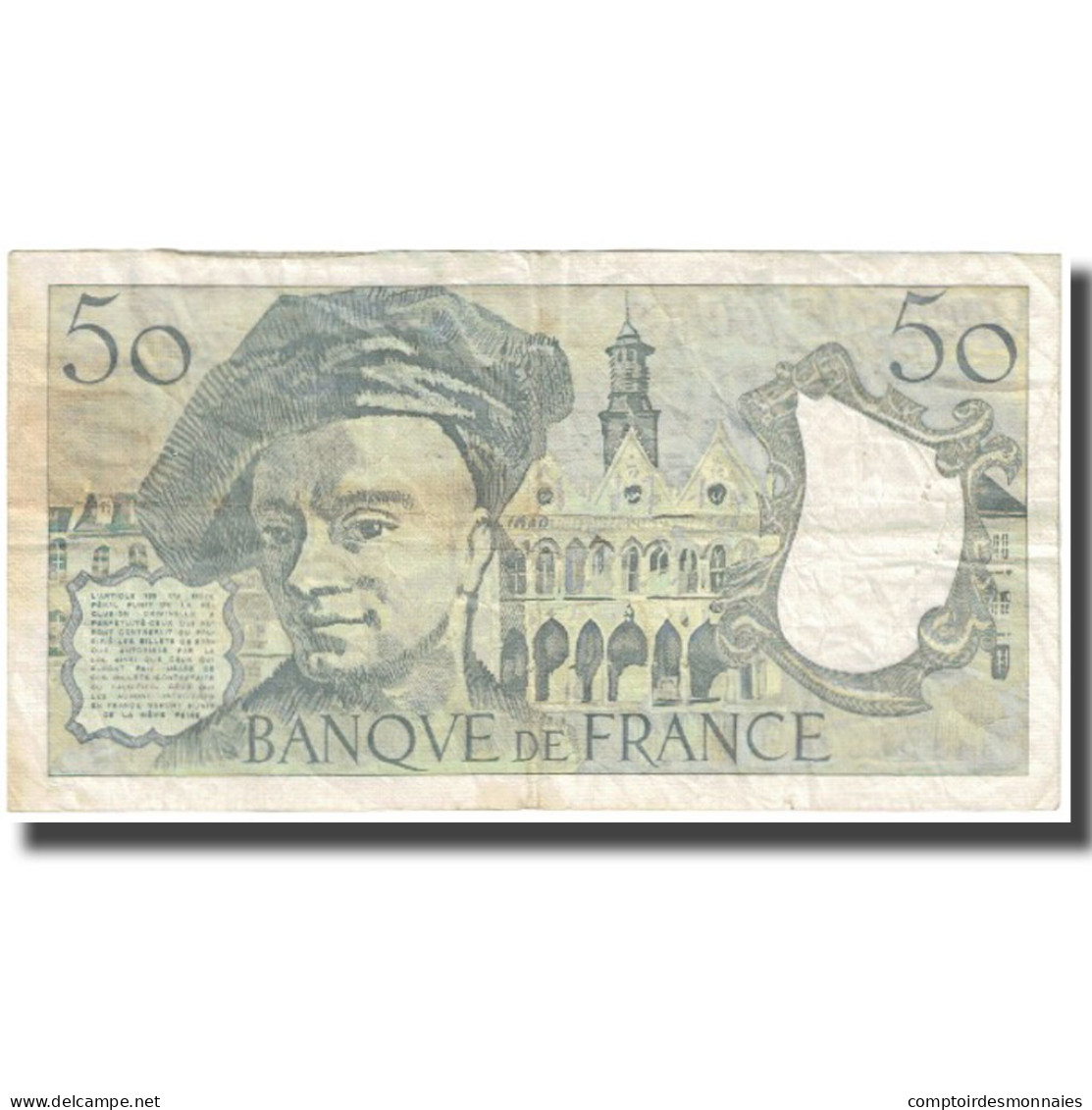 France, 50 Francs, Quentin De La Tour, 1989, TTB, Fayette:67.15, KM:152d - 50 F 1976-1992 ''quentin De La Tour''