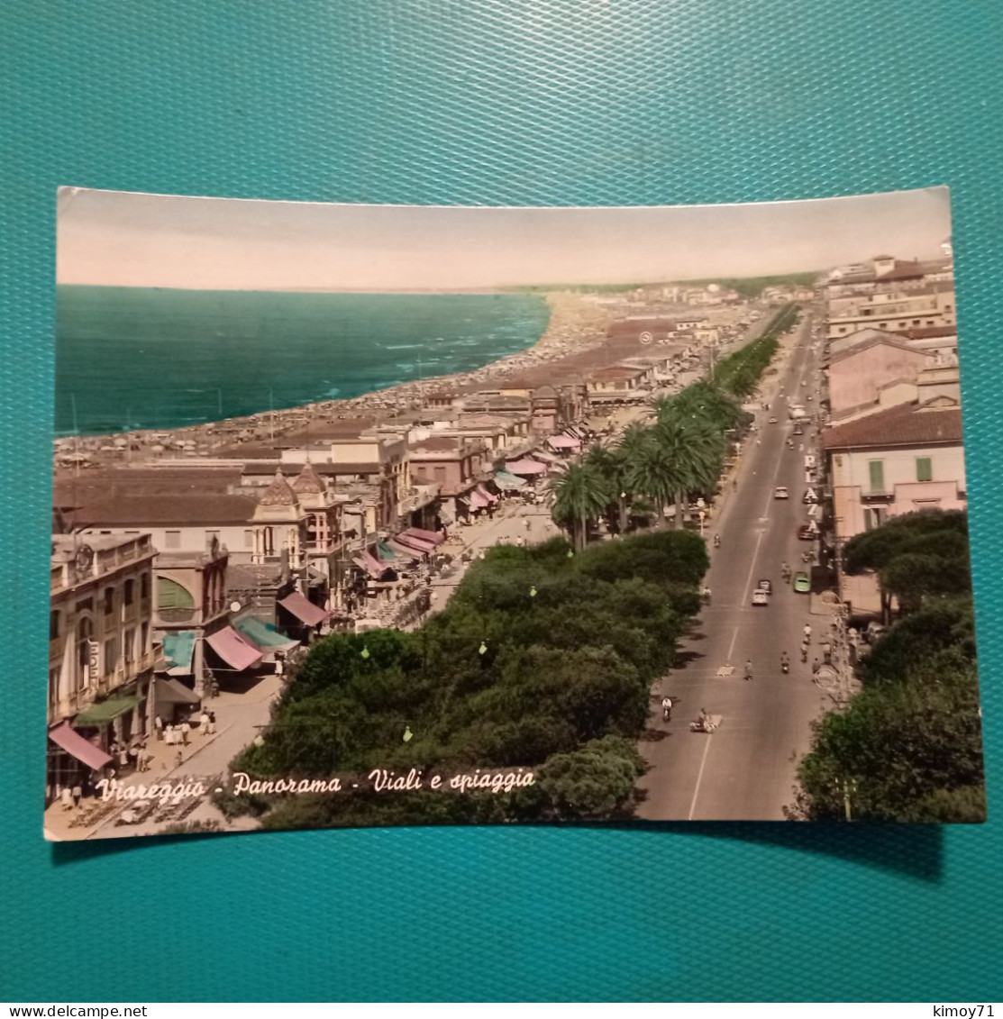 Cartolina Viareggio - Panorama - Viali E Spiaggia. Viaggiata 1958 - Viareggio