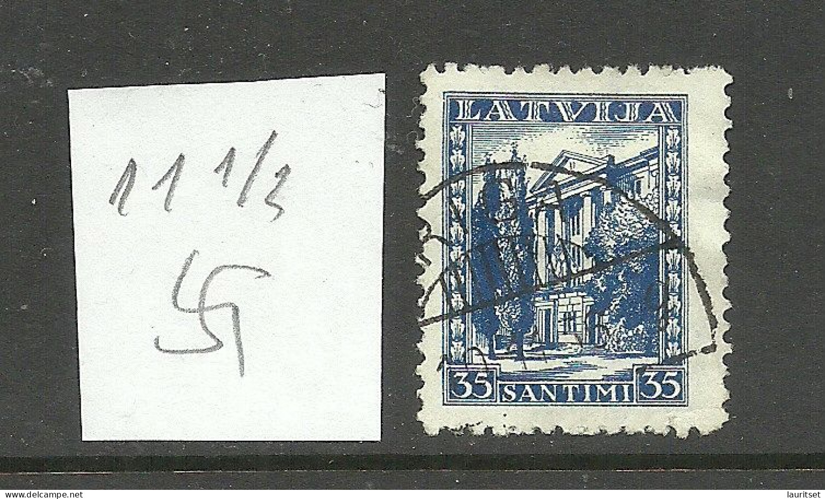 LETTLAND Latvia 1934 Michel 236 Perf 11 1/2 WM Normal O - Lettonie