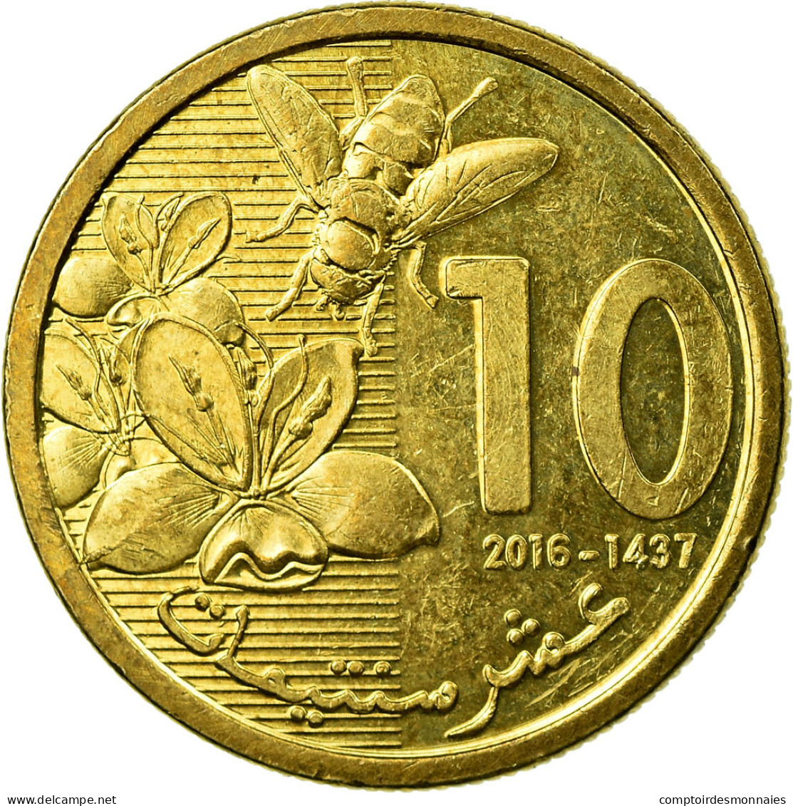 Monnaie, Maroc, 10 Santimat, 2016, Paris, TTB, Brass Plated Steel - Maroc