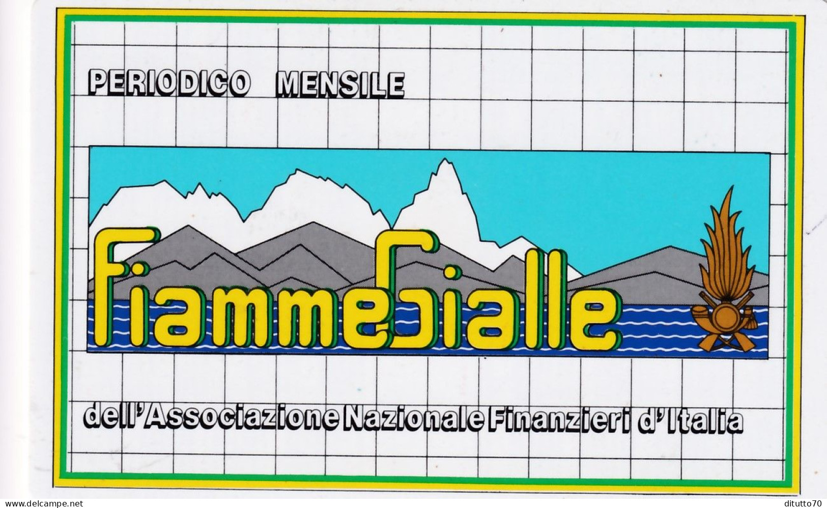 Calendarietto - Associazione Nazionale Finanzieri - Fiamme Gialle -anno 1989 - Grand Format : 1981-90