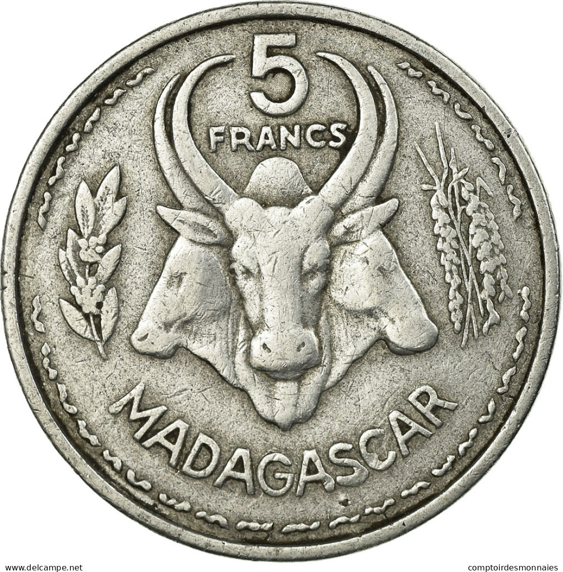 Monnaie, Madagascar, 5 Francs, 1953, Paris, TTB, Aluminium, KM:5 - Madagaskar