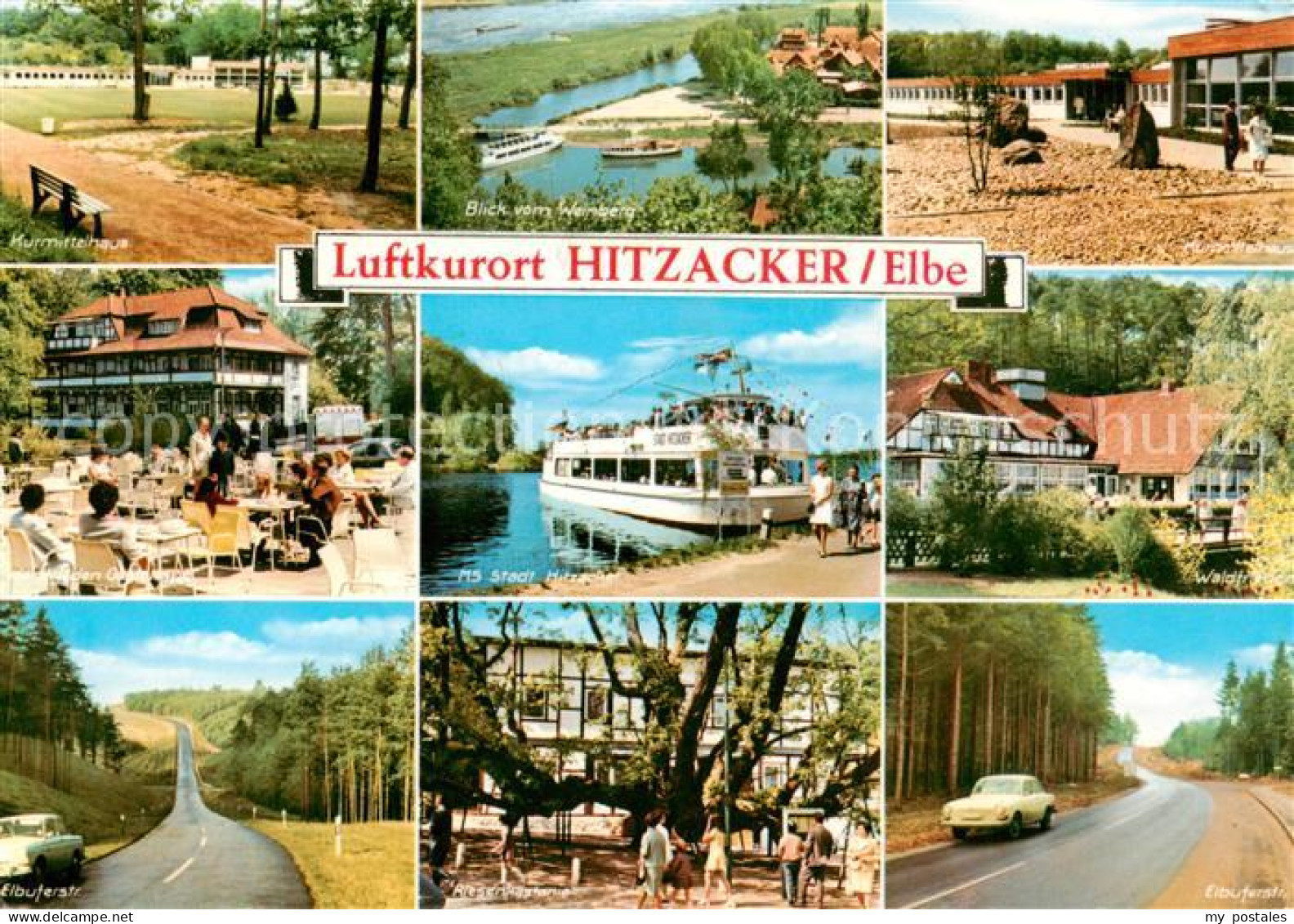 73840589 Hitzacker Elbe Kurmittelhaus Blick Vom Weinberg Gasthaus Elbuferstrasse - Hitzacker