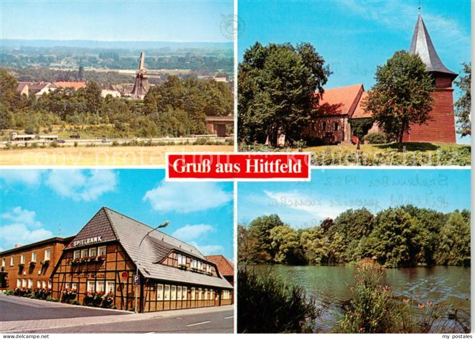 73840572 Hittfeld Panorama Kirche Spielbank Teich Hittfeld - Seevetal