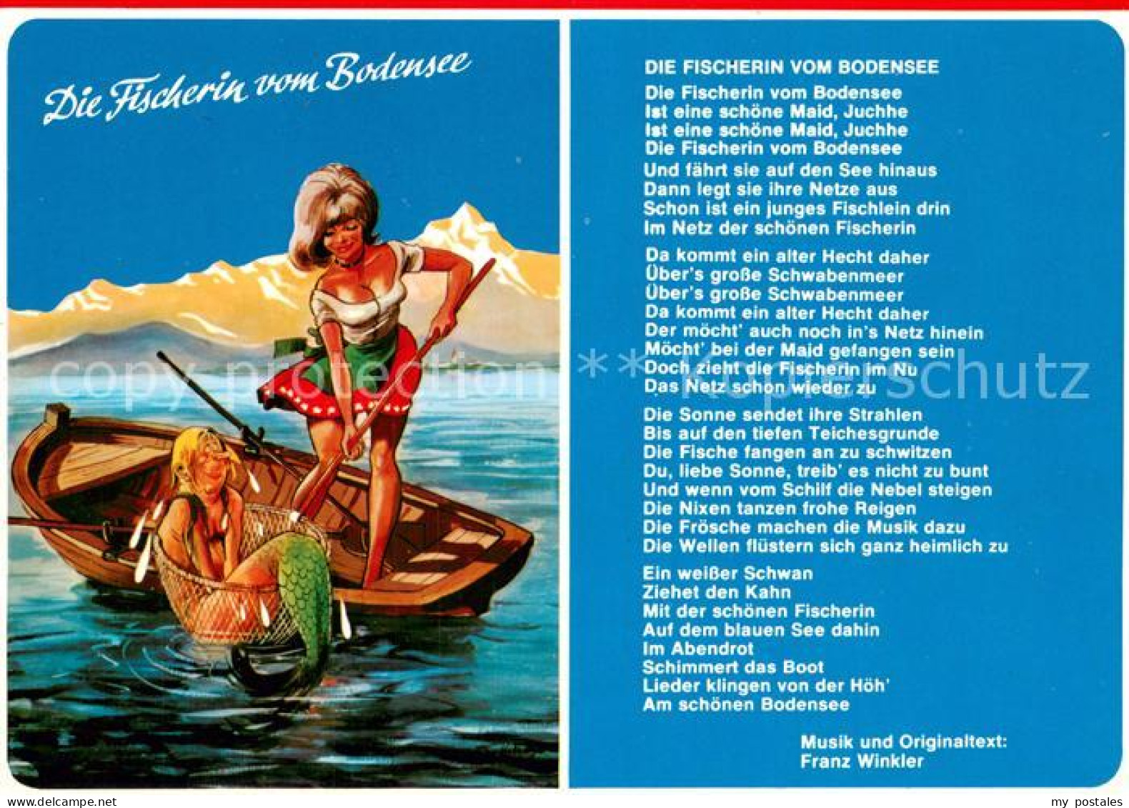 73807590 Liedkarte Die Fischerin Von Bodensee Liedkarte - Danemark