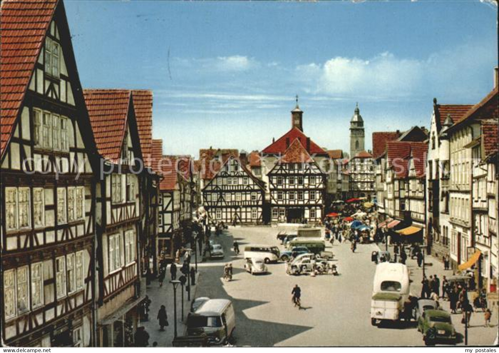 72051205 Eschwege Marktplatz Altes Rathaus Fachwerkhaus Eschwege - Eschwege