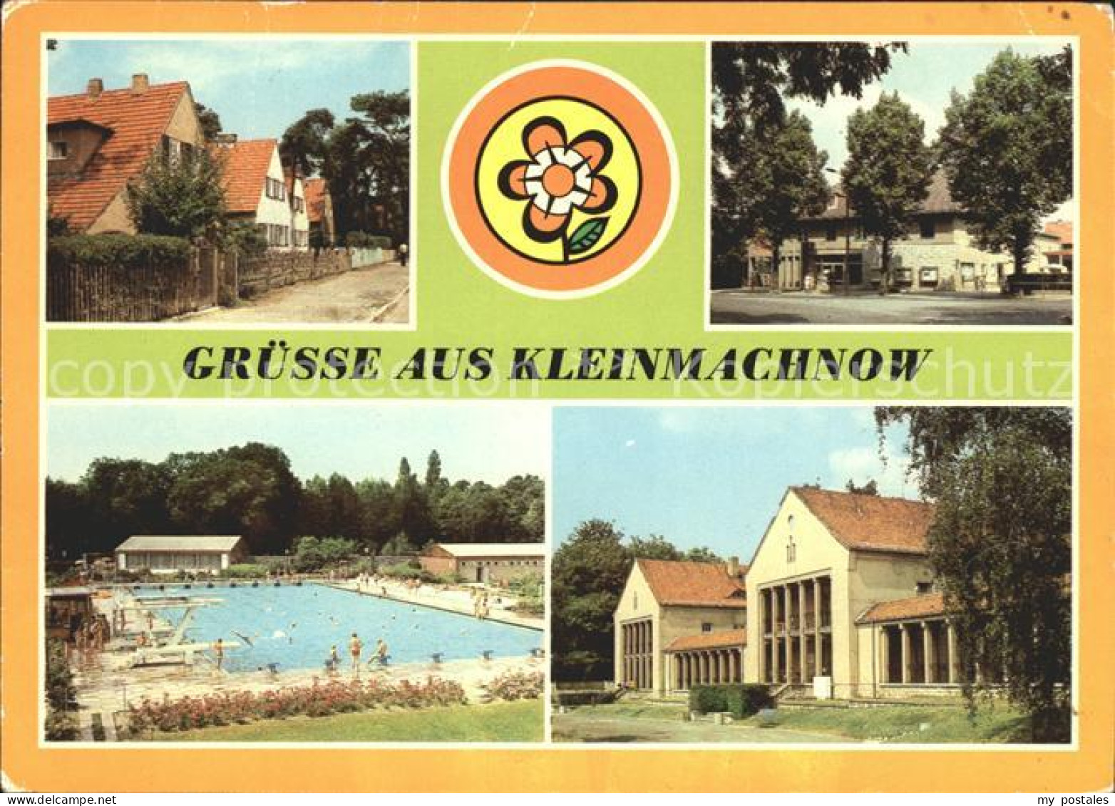 72051110 Kleinmachnow Leninallee Kammer Lichtspiele Freibad Betriebsberufsschule - Kleinmachnow