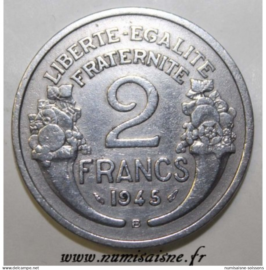 GADOURY 538a - 2 FRANCS 1945 B - Beaumont Le Roger - TYPE MORLON - KM 904 - TTB - 2 Francs